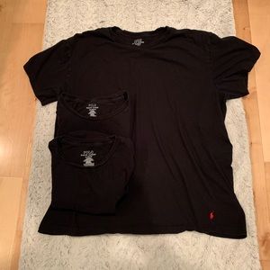 Polo Ralph Lauren Men’s Classic Crewneck 3-Pack (XL, Black/Red)